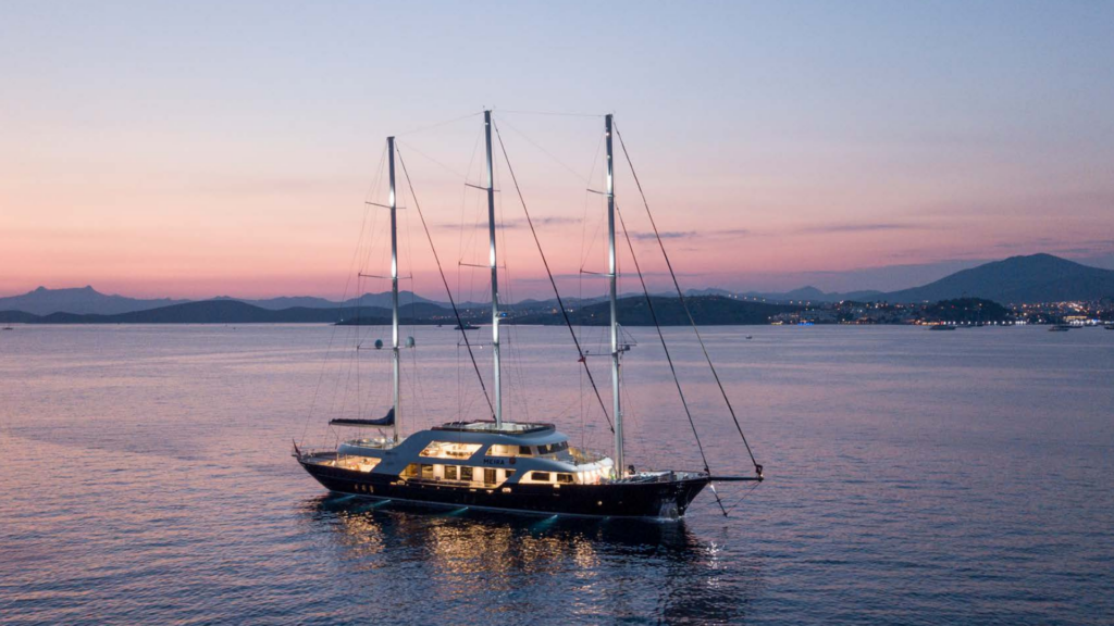 Luxury gulet sun deck lounge Turkey